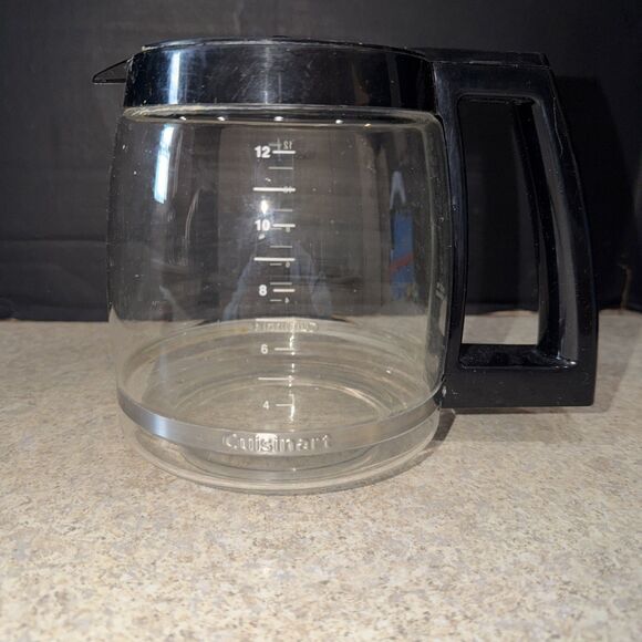 Cuisinart Other - Cuisinart 12 Cup Coffee Maker Replacement Glass Carafe Black/ Lid